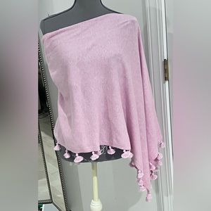 Light pink poncho
